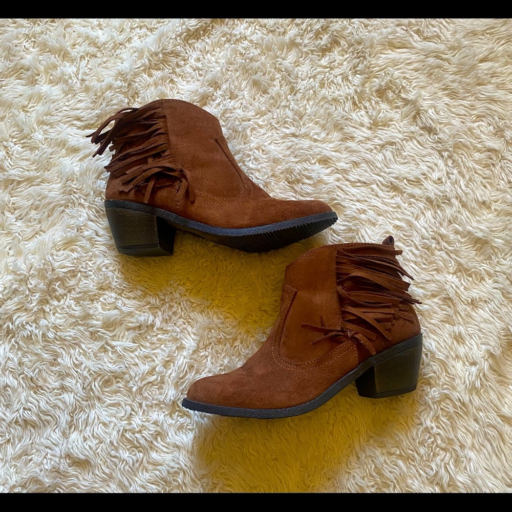 Brown Low Heel Boots